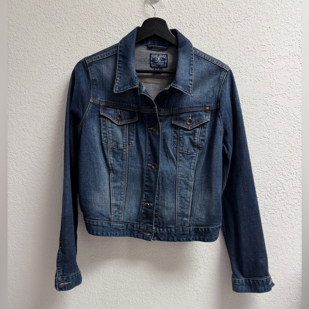 Lucky Brand Classic Blue Jean Pocket Jacket L
